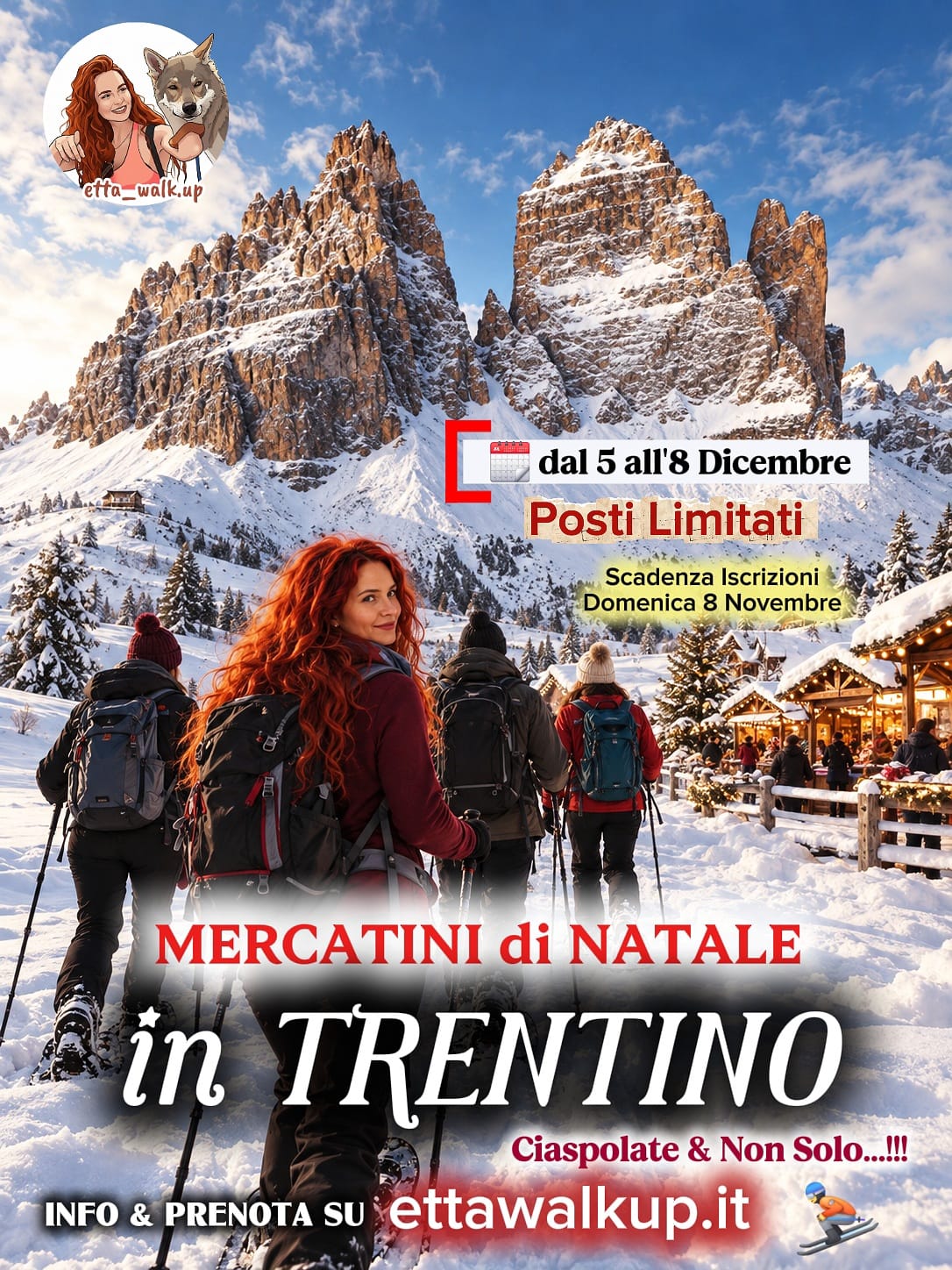 🎄 MERCATINI DI NATALE IN TRENTINO - Ciaspolate & Non solo! ⛷️❄️🥾